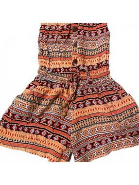 Nana USA Aztec print tube top romper  Size S